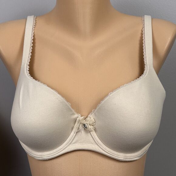 Victoria’s Secret Body By Victoria Lined Demi Bra 32DD Light Beige Underwire - Picture 1 of 7